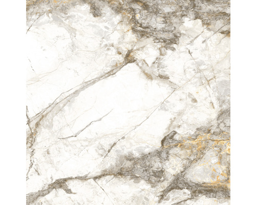 Gresie interior porțelanată rectificată Visage 60x60 cm alb