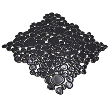 Mozaic piscină ceramic XKM 890N negru 27,5x27,5 cm