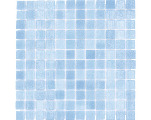 Mozaic piscină sticlă VP501PUR albastru 31,6x31,6 cm Placă de mozaic cu pietre pătrate deschise pentru designul pereților și podelelor.
