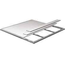 Cadru de fundație din aluminiu cu panouri pentru case de grădină