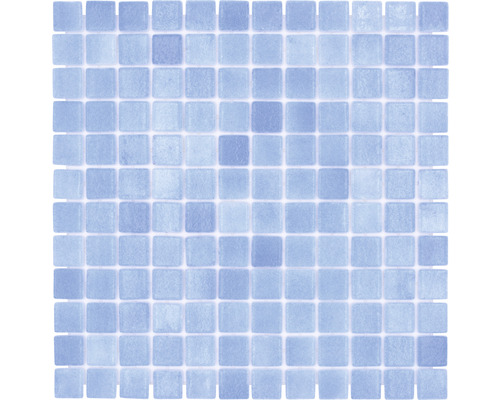 Mozaic piscină sticlă VP110PAT albastru 31,6x31,6 cm Placă de mozaic cu elemente pătrate