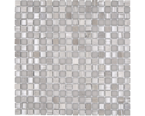 Mozaic sticlă XCM M590 mix gri 30x30 cm