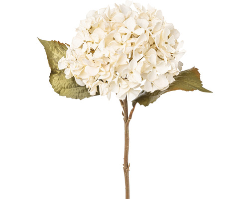 Floare artificială Hortensie H 46 cm bej