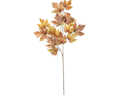 Plantă artificială Ramură cu frunze de arțar H 90 cm maro