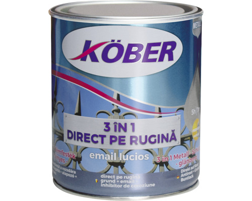 Email lucios anticoroziv Köber 3 în 1 Direct pe rugină verde oliv 0,75 l