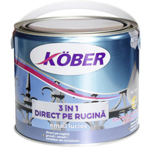 Email lucios anticoroziv Köber 3 în 1 Direct pe rugină verde crom RAL 6020 2,5 l
