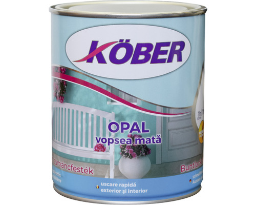 Vopsea mată Köber Opal verde RAL 6011 0,75 l Lac colorat Köber pentru interior și exterior