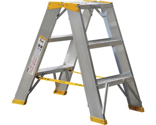 Scară dublă din aluminiu Alverosal Forte 2x3 trepte max. 150kg buc