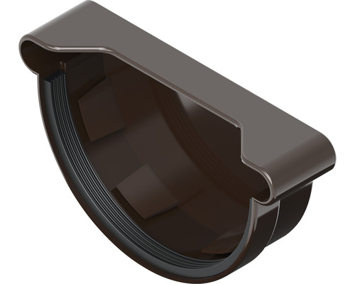 Capac universal jgheab Bravo PVC Ø 120 mm maro | HORNBACH