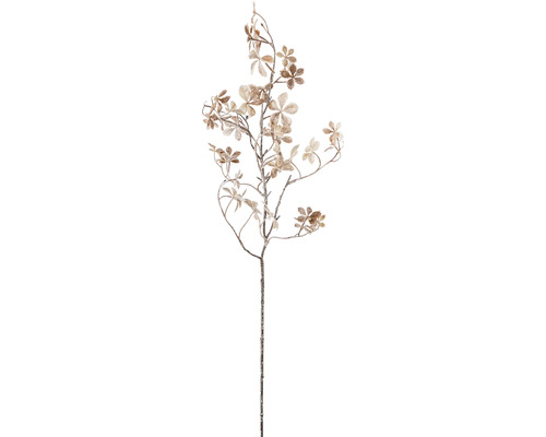 Ramură artificială Potentilla cu frunze 70 cm maro