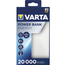 Baterie externă Varta Energy 20.000mAh, culoare alb/negru-thumb-1