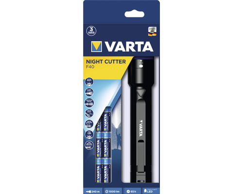 Lanternă Varta Night Cutter F40 cu baterii în ambalaj