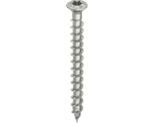 Șuruburi pentru lemn cu cap înecat Torx Heco Topix-Plus 4,5x60 mm oțel inox A2, 200 bucăți, filet complet