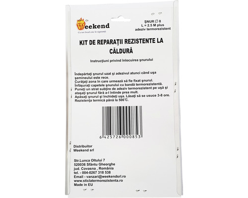 Set de reparații Weekend, rezistent la căldură, pentru cuptoare