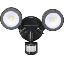 Aplică LED exterior Tarraco 2x10W 1900 lumeni, senzor de mișcare, IP65, negru