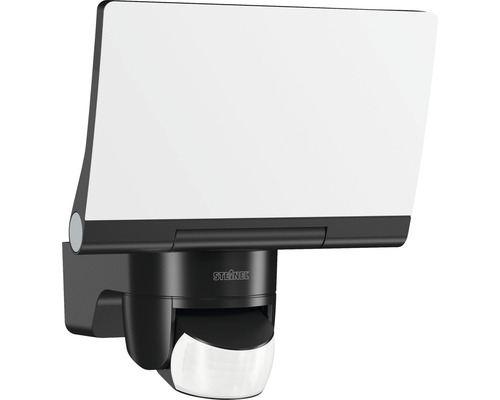 Proiector LED exterior XLED Home2 13,7W 1550 lumeni IP44, senzor de mișcare, lumină caldă, negru, conexiune Bluetooth Reflector de exterior Steinel cu senzor de mișcare