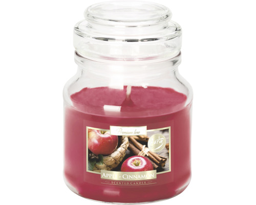 Lumânare parfumată LCA în pahar aromă măr/scorțișoară durată de ardere 28 h