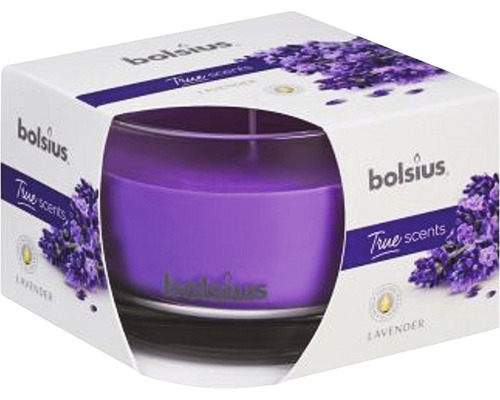 Lumânare parfumată Bolsius în pahar mediu aromă lavandă, durata de ardere 24 h-0