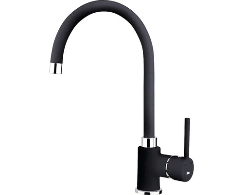 Baterie de bucătărie cu gura de scurgere pivotantă