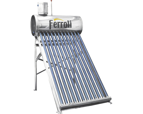 Panou solar nepresurizat Ferroli EcoSole cu boiler 150 l, 15 tuburi vidate