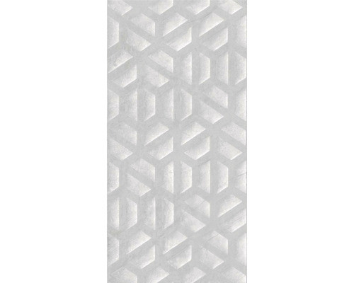 Faianță decorativă Metropol Light Grey 30x60 cm Placă decorativă de perete cu model geometric