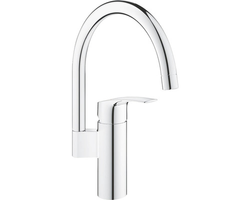 Baterie bucătărie monocomandă GROHE Eurosmart 33202003, pipă înaltă tip lebădă, crom