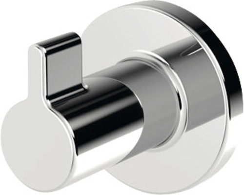 Cârlig de haine individual, rotund, argintiu