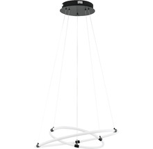 Lumină suspendată cu LED modernă, cu design răsucit pentru interior