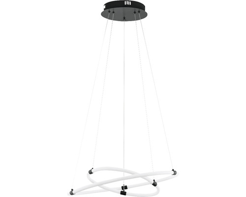 Lumină suspendată cu LED modernă, cu design răsucit pentru interior