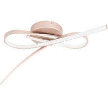 Plafonieră cu LED integrat Palozza 2x11W 3000 lumeni, alb/roz auriu (rose gold)