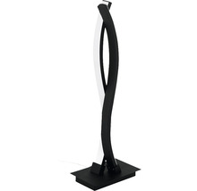 Lampă de podea neagră cu design modern, curbat