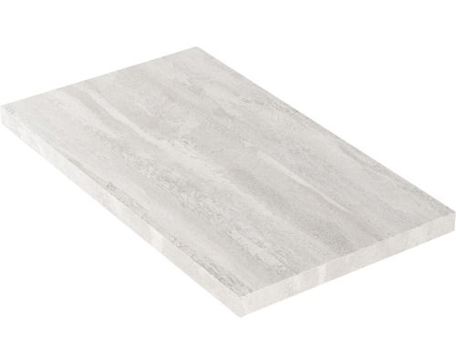 Blat pentru lavoar baie, PAL, gri beton 80x46x3,8 cm