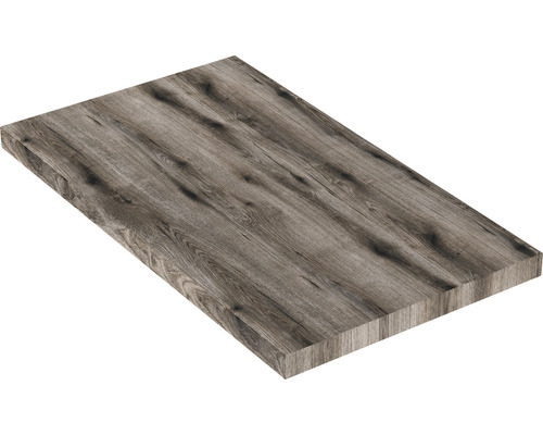 Blat pentru lavoar baie, PAL, Rovere Fossile 80x46x3,8 cm-0