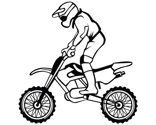 Sticker perete motocross PT5113 87x85 cm