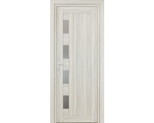 Ușă de interior Lotru MDF 78x203 cm gri șampanie stânga/dreapta-0