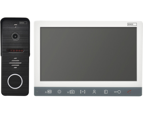 Videointerfon color Emos H3010 LCD 7”, accesorii incluse-0