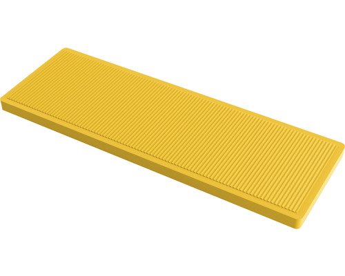 Cale fixe tip distanțier PM-Technic 4x32 mm, galben, pentru montaj tâmplărie PVC/aluminiu, 10 bucăți