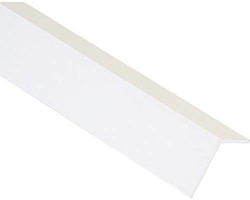 Cornier îngust din PVC cu rașină ABS laturi egale 20x20 mm 2,5 m alb ERP200.01