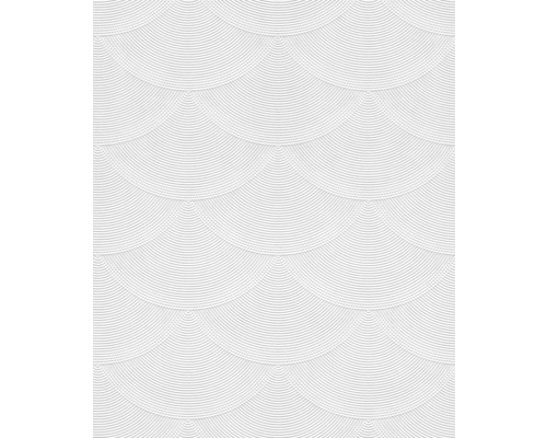 Tapet vlies 9382 Patent Decor alb 25x1,06 m Tapetă cu model semicerc