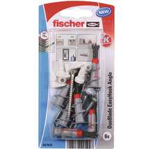Dibluri plastic autoforante cu cârlig Fischer DuoBlade EasyHook 6x44 mm, 6 bucăți, pentru gipscarton