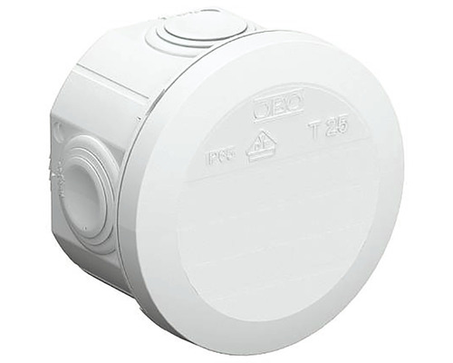 Doză aplicată pentru legături OBO Betterman Ø80x51 mm IP65 gri buc