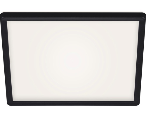 Plafonieră cu LED integrat Slim 18W 2400 lumeni 2700-6500K, cu telecomandă, negru Lumină de tavan cu ramă neagră