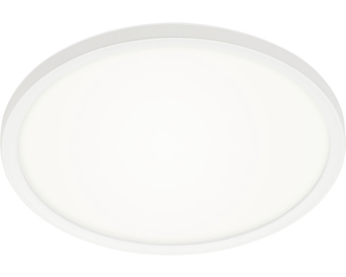 Plafonieră cu LED integrat Slim 15W 1850 lumeni Ø293 mm,lumină RGBW, cu telecomandă, albă Plafonieră ovală