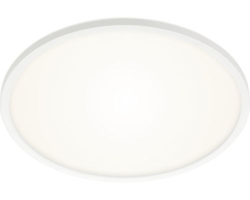 Plafonieră cu LED integrat Slim 22W 2700 lumeni, lumină RGBW, cu telecomandă, albă Lumină de plafon ovală