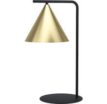 Lampă de masă cu abajur conic și bază rotundă