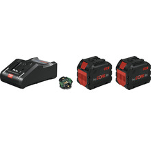 Încărcător de baterii Bosch cu două baterii Bosch ProCORE și placă de circuit imprimat