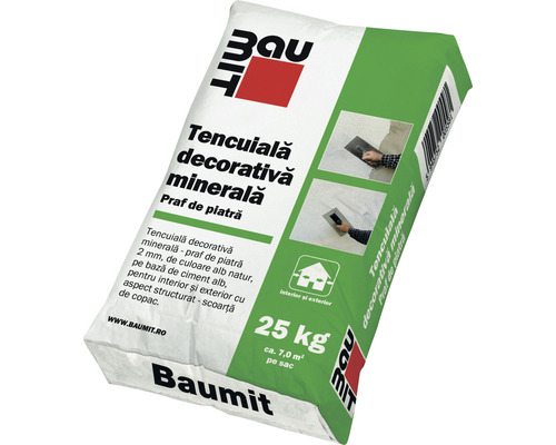 Tencuială Baumit decorativă minerală praf de piatră 25 kg