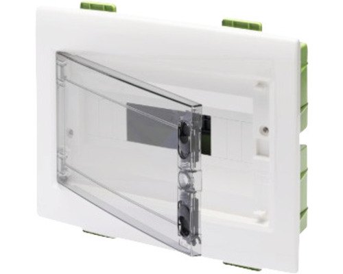 Tablou distribuție electrică Gewiss 40CDKi 12 module IP40, montaj gipscarton Distribuitor încastrat cu ușă transparentă