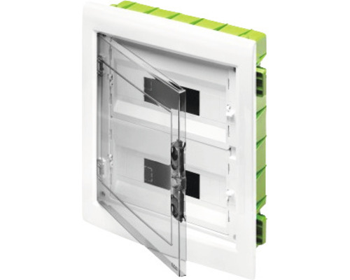 Tablou distribuție electrică Gewiss 40CDKi 24 module IP40, montaj gipscarton Distribuitor încastrat cu ușă transparentă