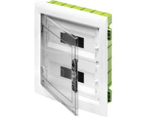 Tablou distribuție electrică Gewiss 40CDKi 36 module IP40, montaj gipscarton Cutie de distribuție încastrată cu ușă transparentă